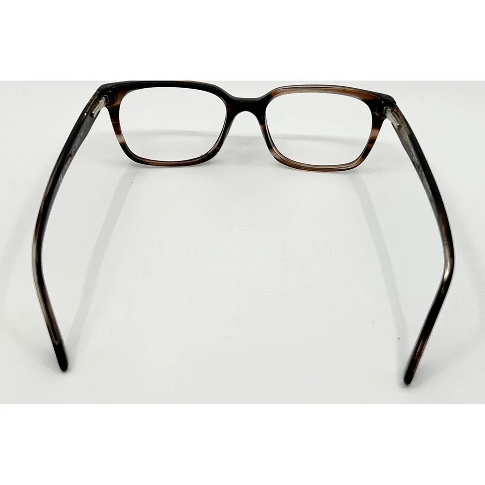 Twill & Tweed Eyeglasses Frames Womens Brown Striped Square TW 2003 50-17-140